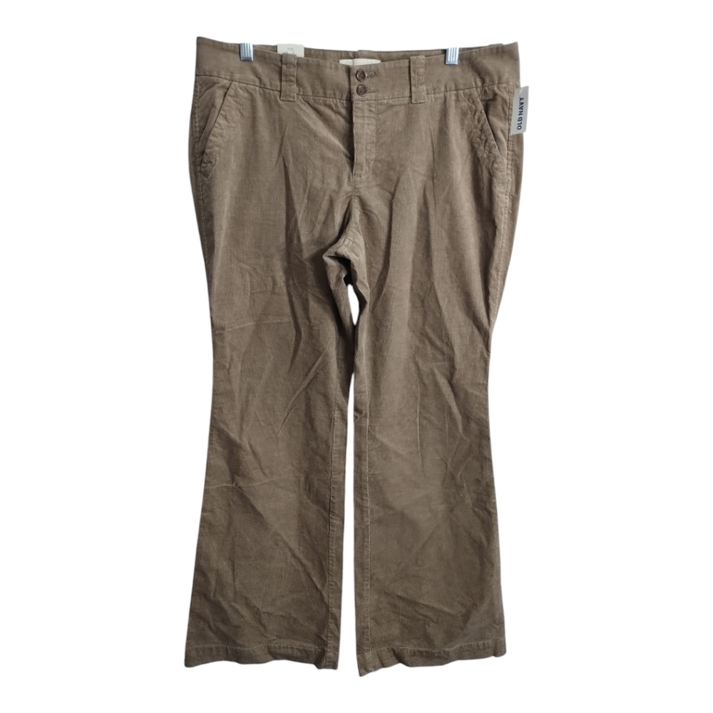 Old Navy Mid Rise Trouser Corduroy Flare Preppy Academia Office Pants 14